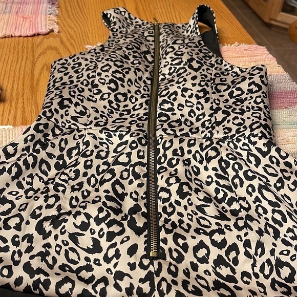 NAVEN leopard animal print peplum blouse top size 0 - Picture 4 of 5